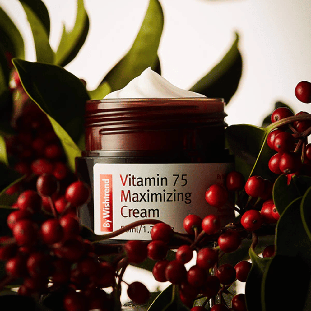 By Wishtrend Vitamin 75 Maximizing Cream med havtornsextrakt rik på vitaminer som ger glow, återfuktar huden och förbättrar hudens lyster.