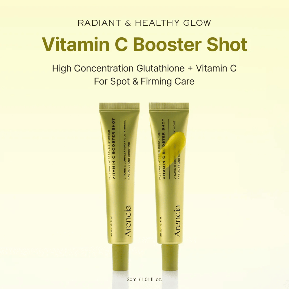 Arencia Vitamin C Booster Shot radiant glow – vitamin C-serum med glutathione som ger lyster, jämnare hudton och fastare hud