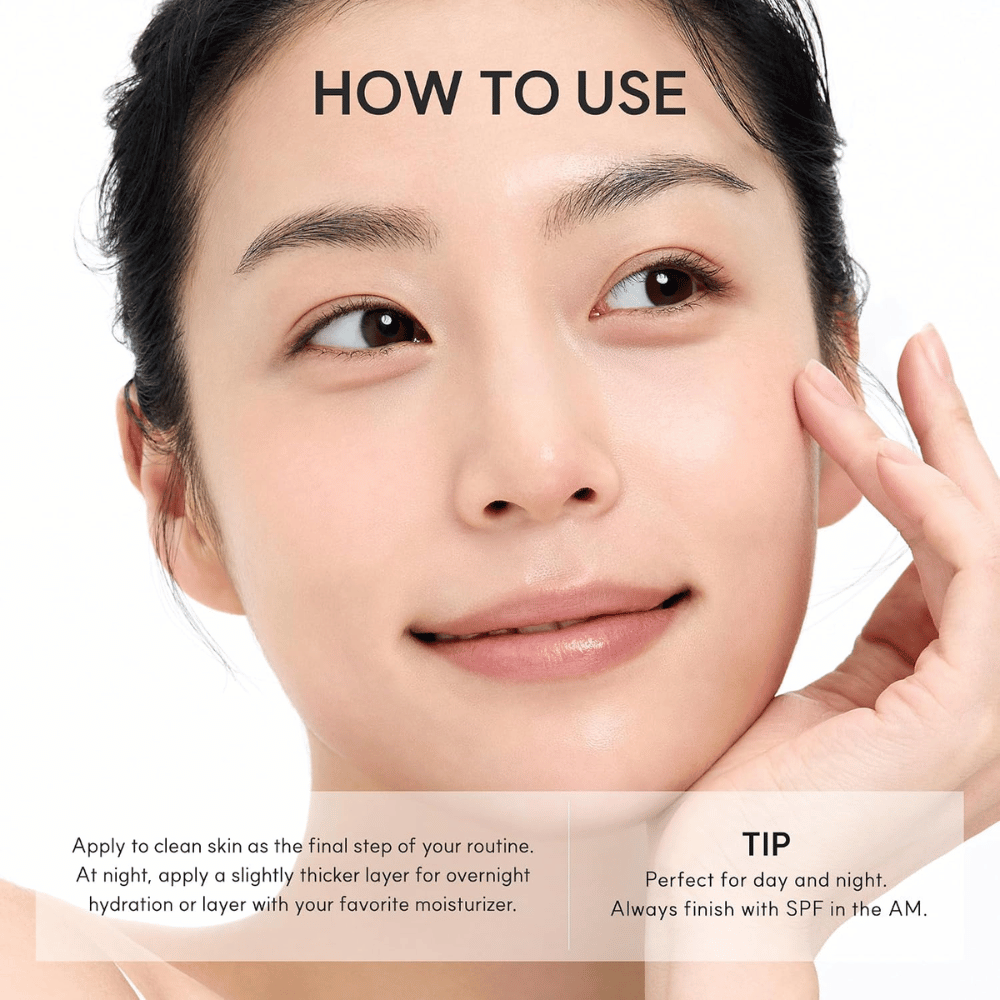 Arencia Vitamin C Glow Booster Gel Cream – applicering av återfuktande gelkräm för dag och natt