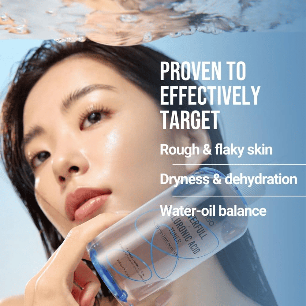 Jumiso Waterfull Hyaluronic Acid Toner 250 ml – intensivt återfuktande toner som motverkar torrhet, flagig hud och obalanserad fukt- och oljenivå