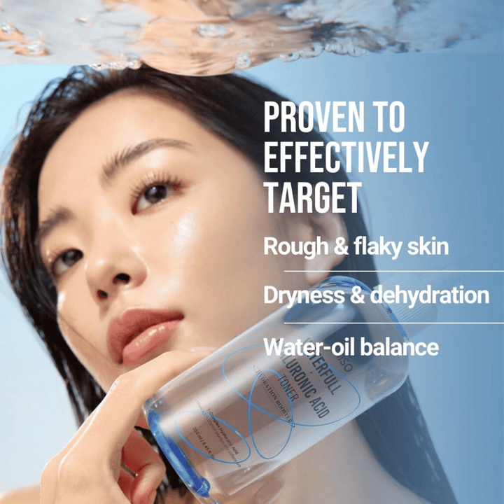 Jumiso Waterfull Hyaluronic Acid Toner 250 ml – intensivt återfuktande toner som motverkar torrhet, flagig hud och obalanserad fukt- och oljenivå