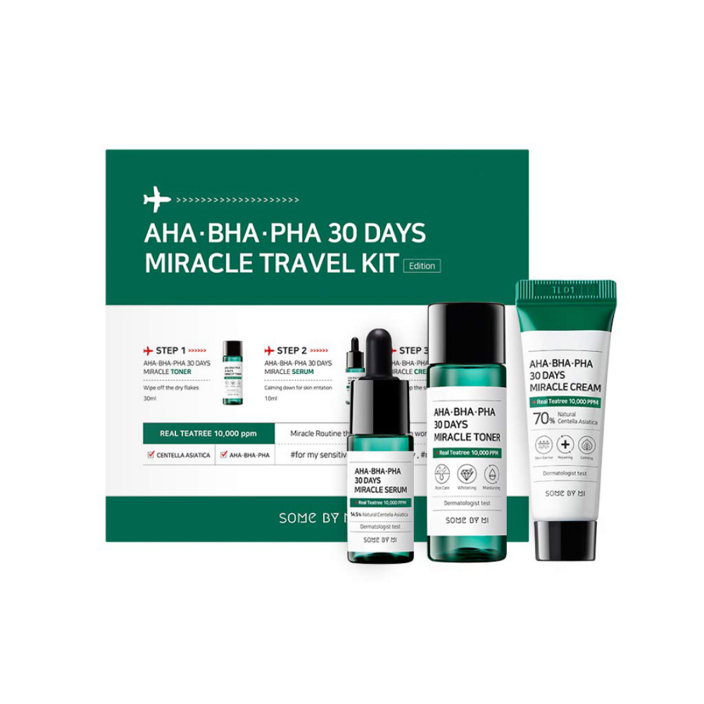 AHA, BHA, PHA 30 Days Miracle Travel Kit (3pcs)